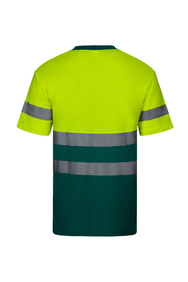 Miliar Ropa Laboral CAMISETA ALGODÓN BICOLOR MC AV