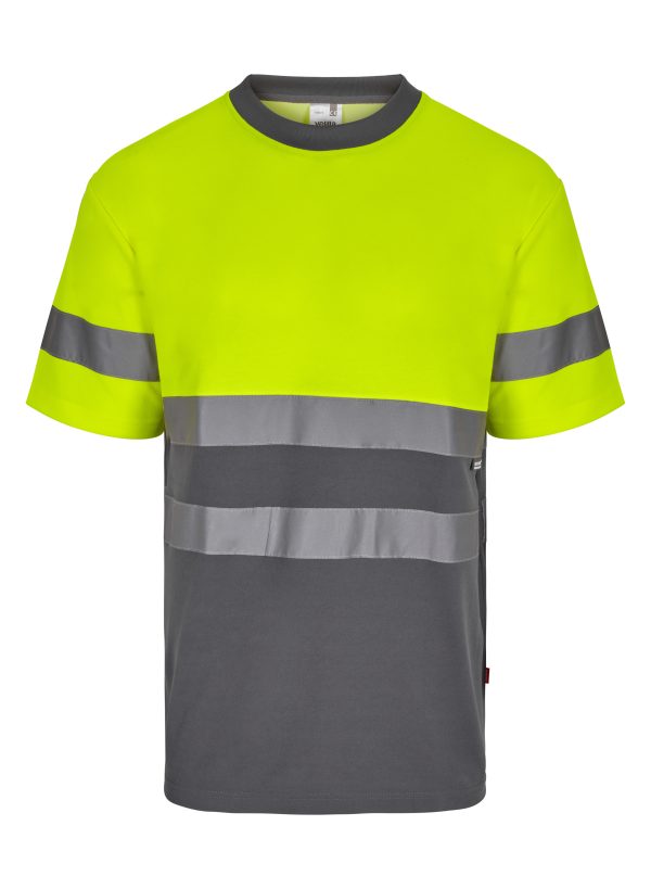 Miliar Ropa Laboral CAMISETA ALGODÓN BICOLOR MC AV