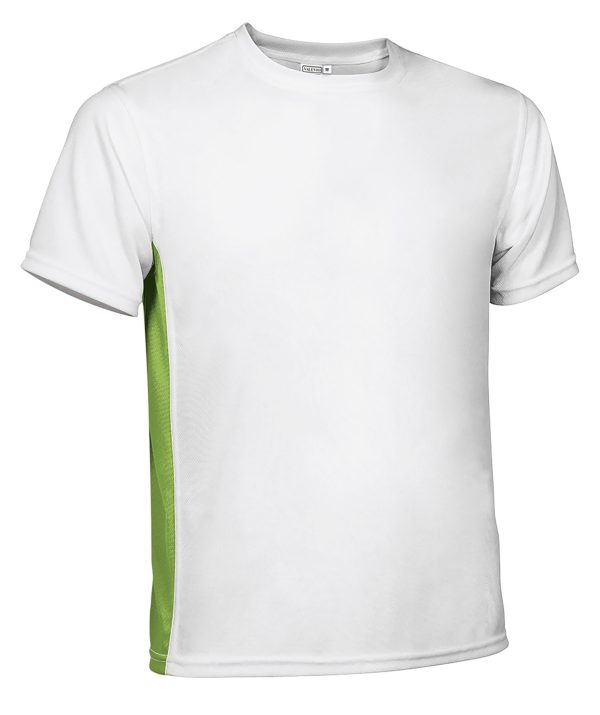 Miliar Ropa Laboral CAMISETA TÉCNICA LEOPARD BLANCO-VERDE MANZANA - 4/5