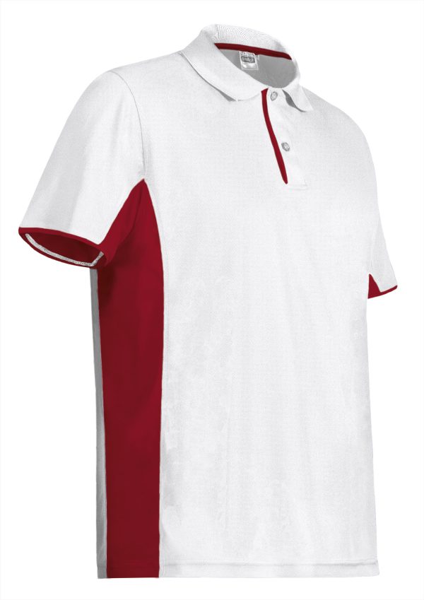 Miliar Ropa Laboral POLO STRATEGY BLANCO-ROJO LOTO - S