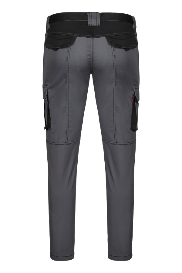 Miliar Ropa Laboral 103031S.PANTALÓN STRETCH BICOLOR Gris/NEGRO 36