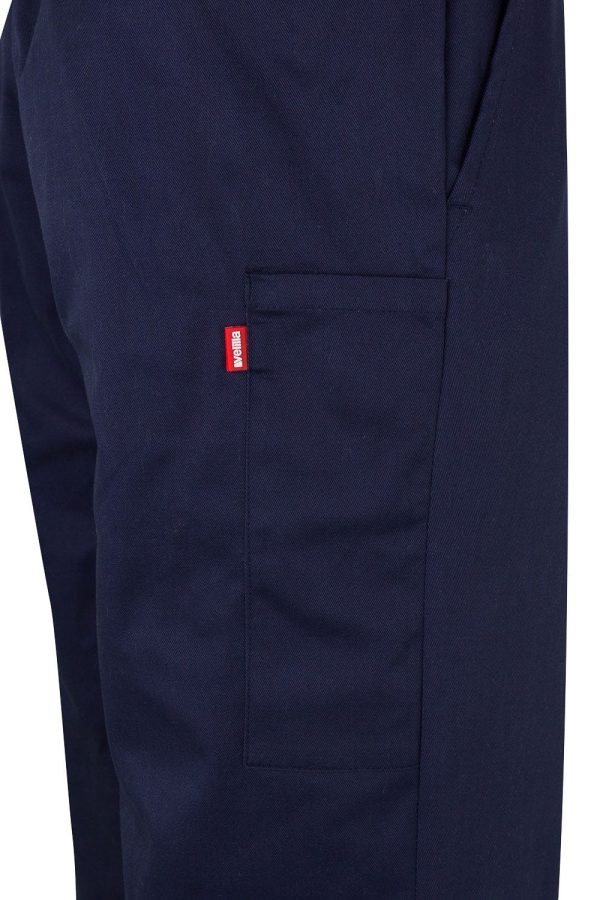 Miliar Ropa Laboral 158.PANTALÓN BICOLOR AV Azul marino/Amarillo flúor L
