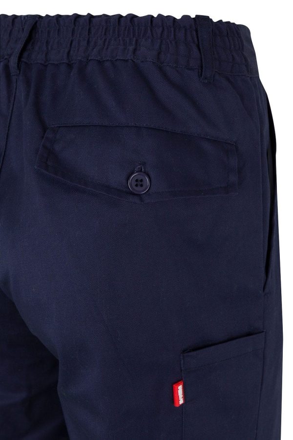 Miliar Ropa Laboral 158.PANTALÓN BICOLOR AV Azul marino/Amarillo flúor L