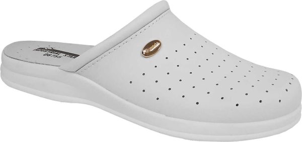 Miliar Ropa Laboral Zueco caballero suela poliuretano, Blanco (50) Talla 40