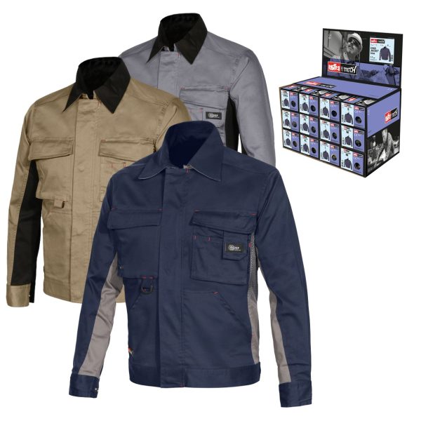 Miliar Ropa Laboral Display 12 uds. Ref. 8745B (2/S, 4/M, 3/L, 2/XL, 1/2XL), Azul (40)