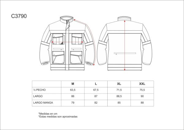 Miliar Ropa Laboral Parka acolchada combinada en tejido Oxford con cintas reflectantes. Canesús y cuello alto con capucha interior ajustable con cordón. Cierre de cremallera oculta por solapa postiza con corchetes. Dos bolsos de pecho de plastón con cartera de corchetes y bolsillo para bolis. Dos bolsos interiores con cierre de cremallera en los costados. Dobles bolsos de plastón de acceso superior y lateral con cartera de corchetes en los laterales. Un bolso trasero con cierre de cremallera. Un bolso de pecho con cierre de velcro y otro con cierre de cremallera en el interior. Una cinta reflectante en pecho, espalda, mangas y parte inferior. Puño elástico en el interior de la manga. Faldón ajustable en el interior de la cintura con cierre de corchetes. Bajo con cordón elástico ajustable. Vivos a contraste. Interior con tejido polar y forro acolchado.
