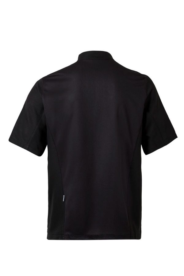Miliar Ropa Laboral 405209.CHAQUETA COCINA MICROFIBRA MC NEGRO 3XL