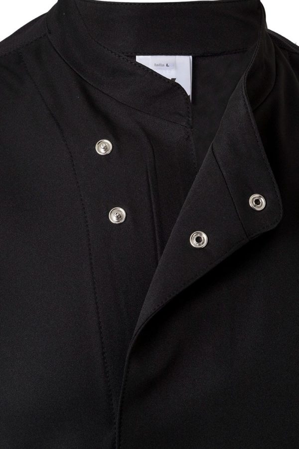 Miliar Ropa Laboral 405209.CHAQUETA COCINA MICROFIBRA MC NEGRO 3XL