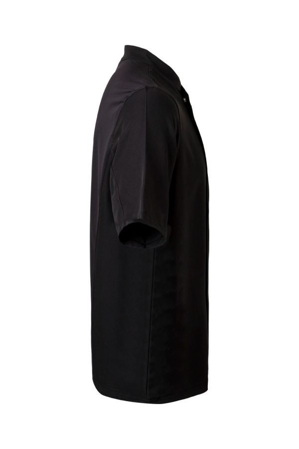 Miliar Ropa Laboral 405209.CHAQUETA COCINA MICROFIBRA MC NEGRO 3XL