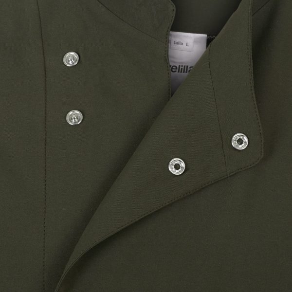 Miliar Ropa Laboral 405210.CHAQUETA COCINA MICROFIBRA ML Verde oliva XL