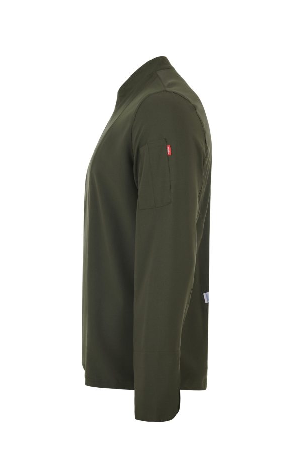 Miliar Ropa Laboral 405210.CHAQUETA COCINA MICROFIBRA ML Verde oliva XL