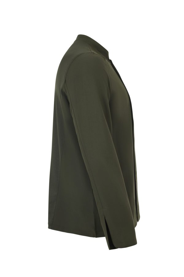 Miliar Ropa Laboral 405210.CHAQUETA COCINA MICROFIBRA ML Verde oliva XL