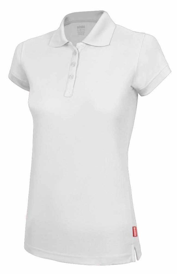 Miliar Ropa Laboral 405503.POLO 100% POLIÉSTER MC MUJER Blanco L