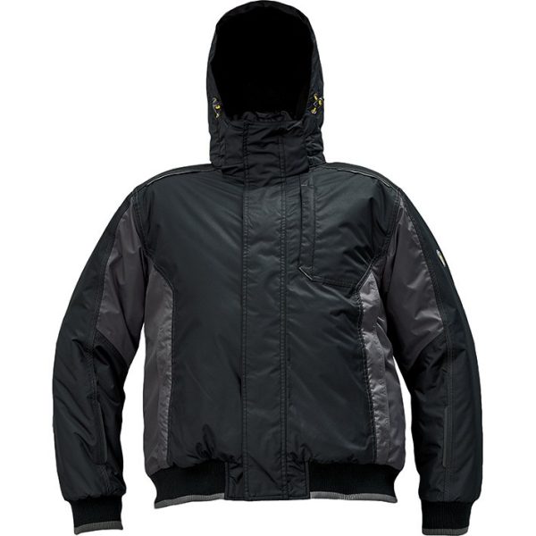 Miliar Ropa Laboral Parka tipo Pilot acolchada con capucha desmontable.Exterior: 100% poliéster con revestimiento de PU (120 g/m2).Forro interior: 100% poliéster 210 T taffeta.Relleno: 100% poliéster (160 g/m2).